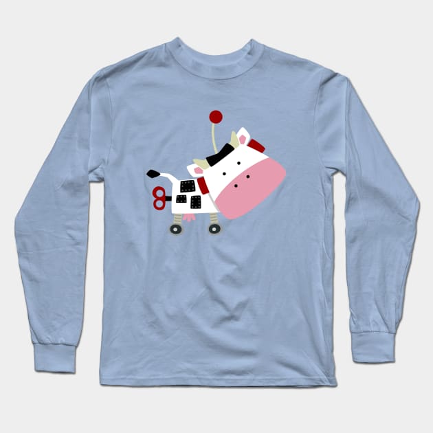 Vaca Robot Long Sleeve T-Shirt by soniapascual